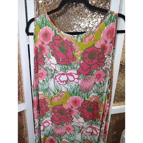 Vintage James.S Casuals Floral Dress Large Vacation and Tropical - Picture 8 of 16